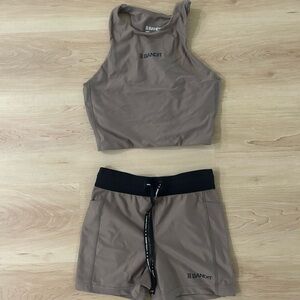 Bandit Women's Athletic Set (Top/Shorts) - Brown